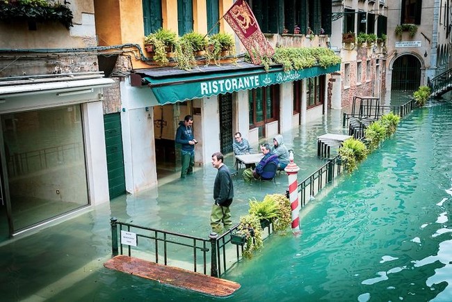 Veneza durante inundação (fotos impressionantes) Veneza durante inundação
