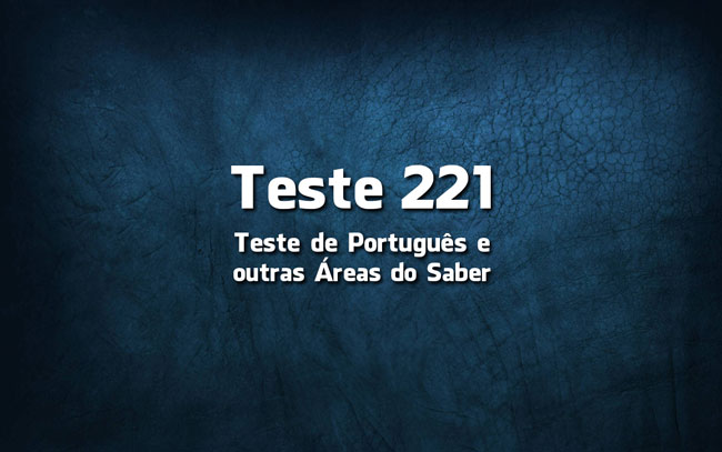 Teste de Português 221