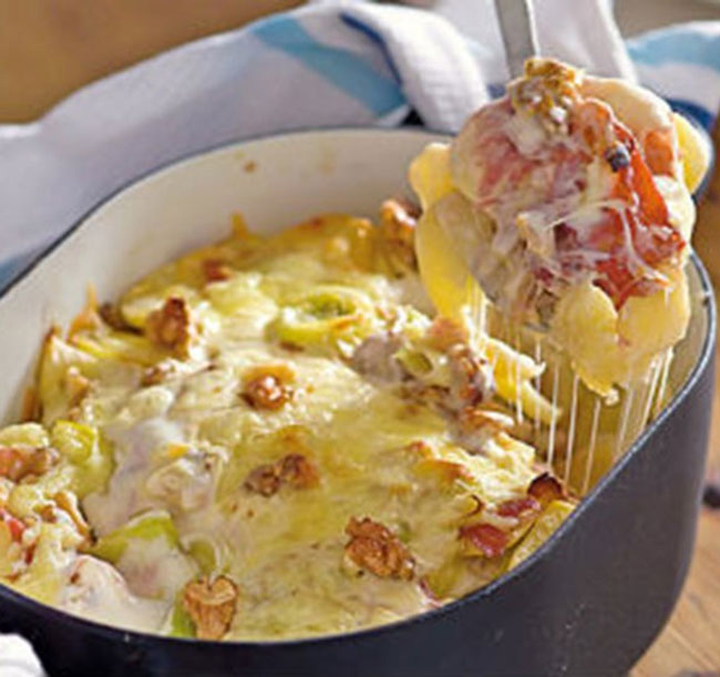 Bacalhau Gratinado no forno que nunca sobra bacalhau gratinado no forno