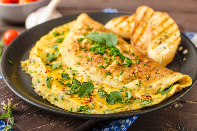 receitas de omeletas
