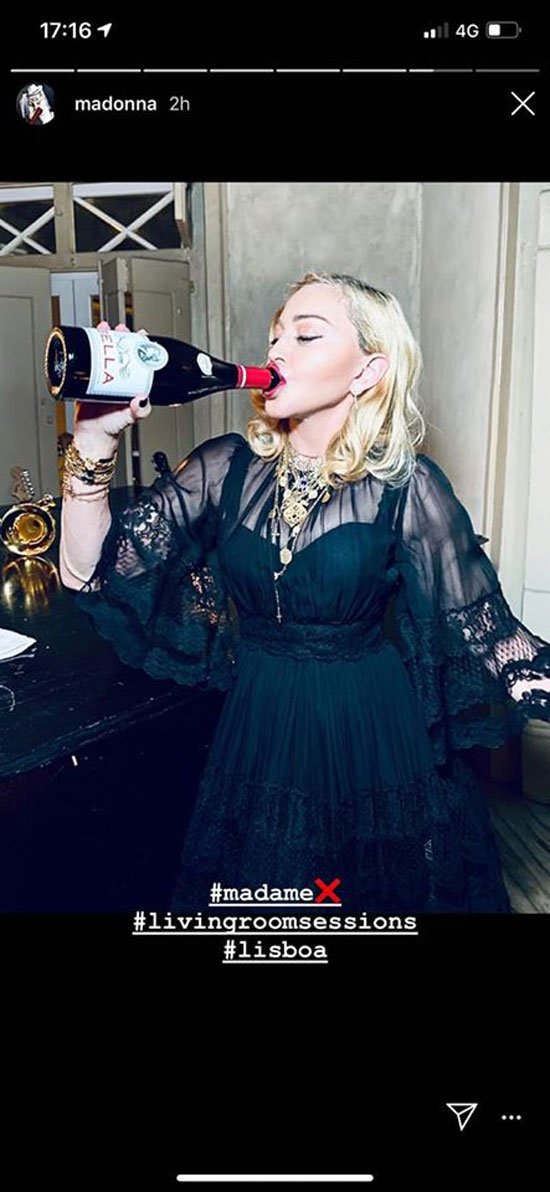 Madonna bebeu vinho tinto português e tornou-se a Rainha do Dão Madonna bebeu vinho tinto português