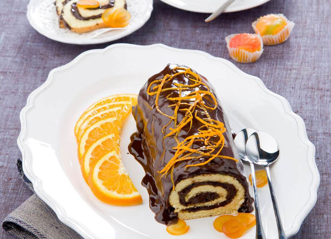 torta de chocolate com laranja