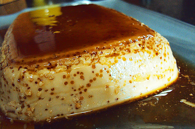 Pudim de café e leite condensado