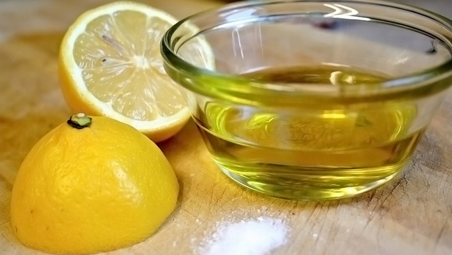 benefícios do azeite com sumo de limão