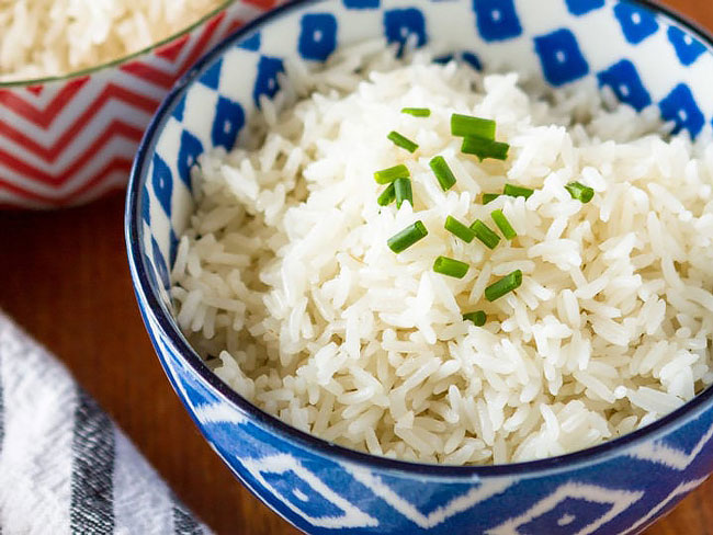 arroz seco e solto