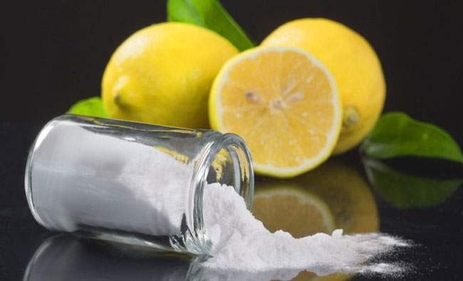 bicarbonato de sódio com limão