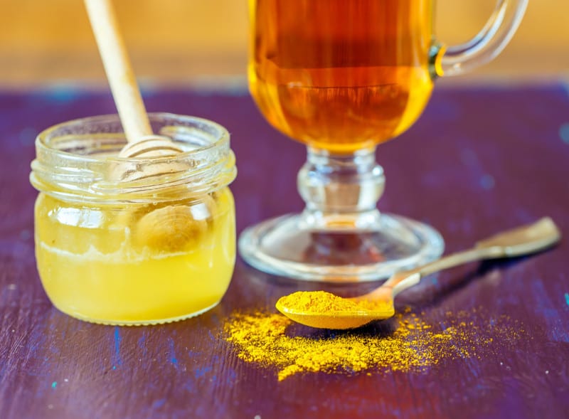 Açafrão com mel