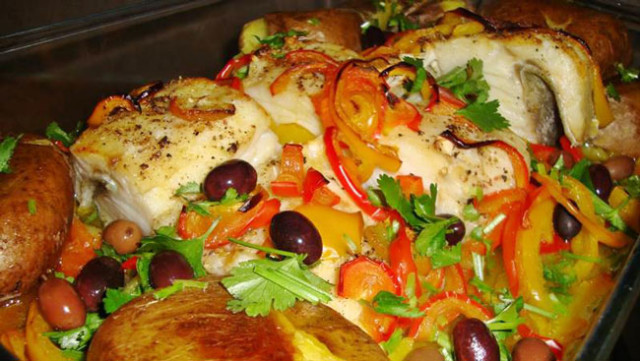 receitas de bacalhau assado com batatas a murro