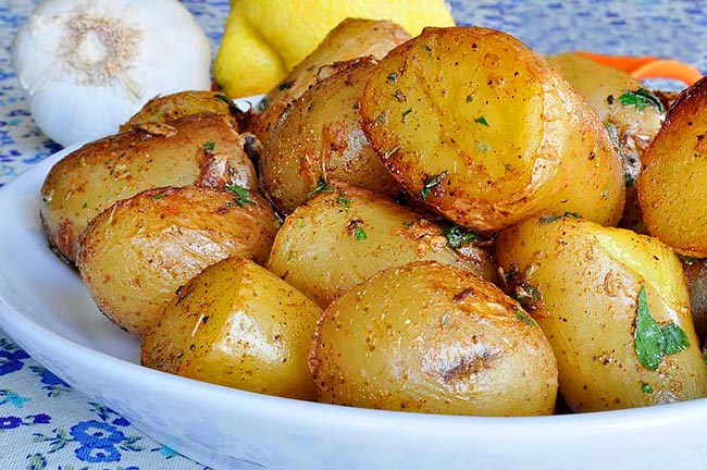 Batatas assadas deliciosas