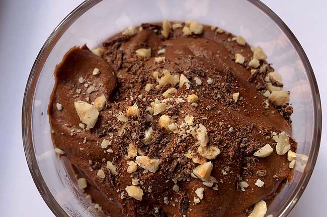 Mousse de Chocolate com Leite Condensado