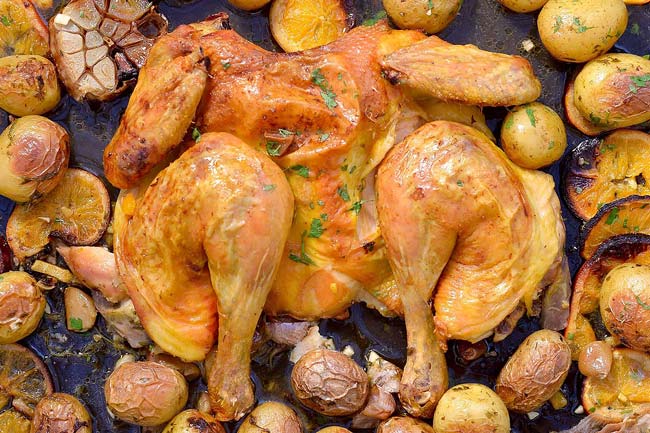 Faça frango assado no forno
