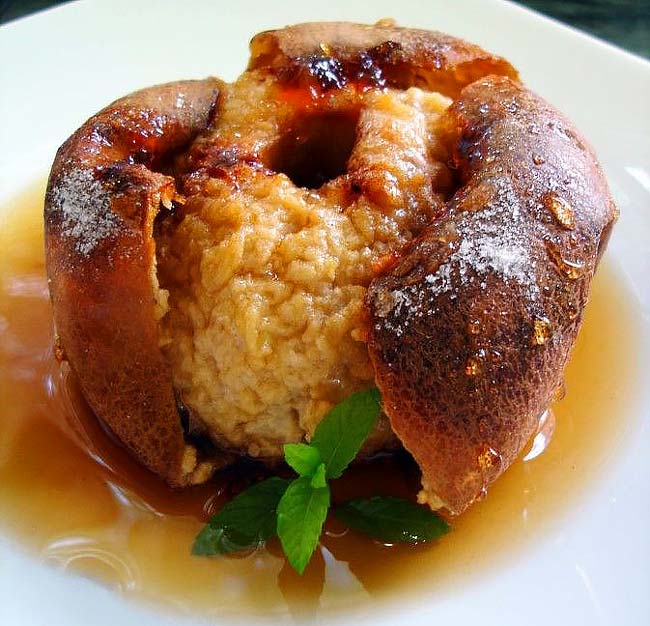 maçã assada no forno