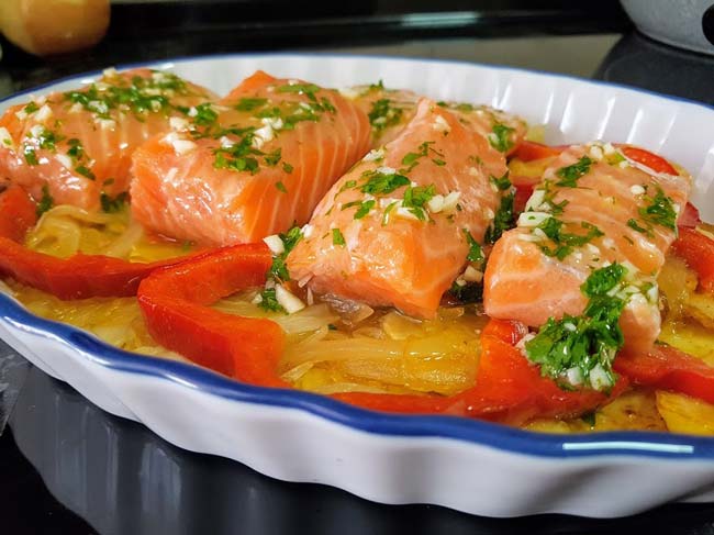 Salmon al horno