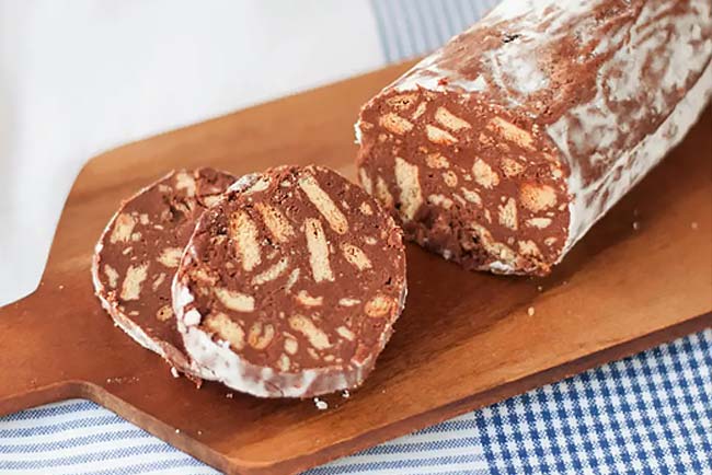 3 receitas de salame de chocolate irresistíveis! receitas de salame de chocolate