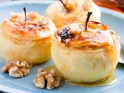 Maçã assada com caramelo