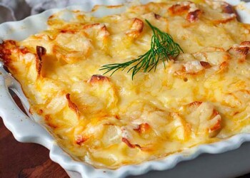 bacalhau gratinado de fazer crescer água na boca