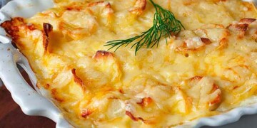 bacalhau gratinado de fazer crescer água na boca