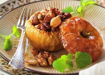 Como fazer maçã assada com mel