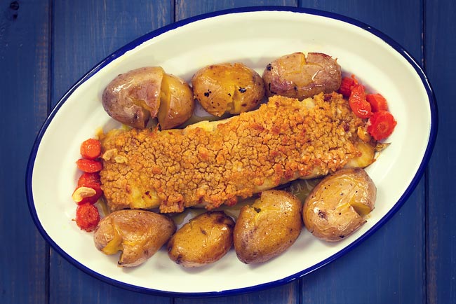 O melhor bacalhau com broa de milho. Para dias especiais! O melhor bacalhau com broa de milho
