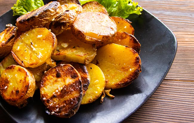A melhor batata assada com limão. Prove e verá! batata assada com limão