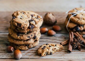 Bolachas com pepitas