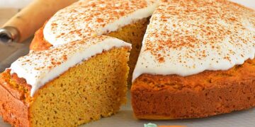 bolo de cenoura fofo e saudável
