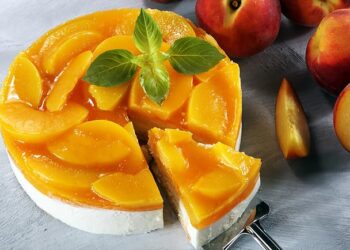 cheesecake de pêssego