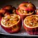maçãs assadas com frutos secos