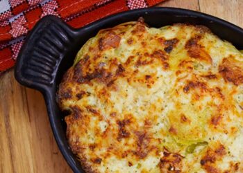 bacalhau gratinado com couve-flor