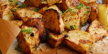 batatas assadas com cerveja