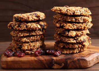 bolachas de aveia e banana