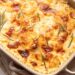 Bacalhau gratinado com batata palha