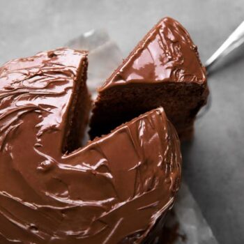 bolo de chocolate com ganache