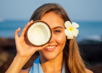 óleo de coco para um cabelo macio
