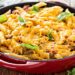 massa gratinada com carne picada