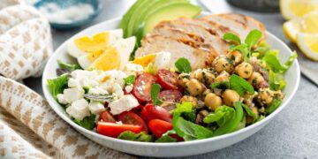 Salada de grão-de-bico