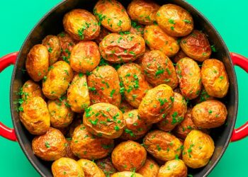 batatas assadas com pimentão