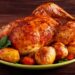 Frango assado duro e seco