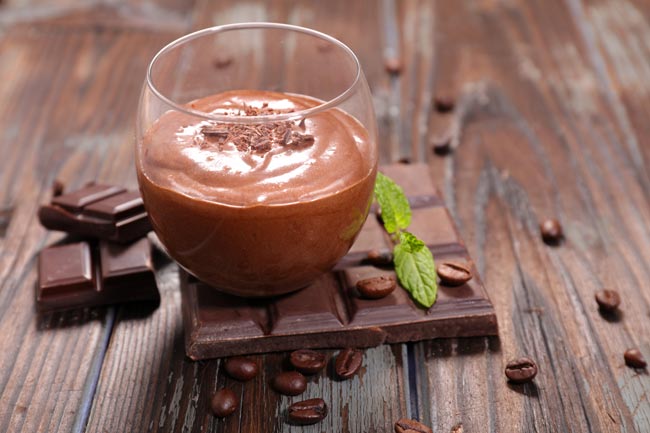 Deliciosa mousse de chocolate fofa. Irresistível! mousse de chocolate fofa