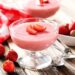 mousse de morangos