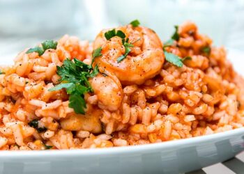 risoto de camarão