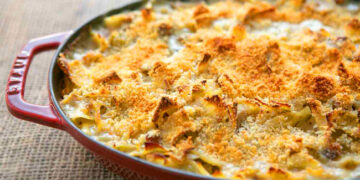 bacalhau gratinado com batatas