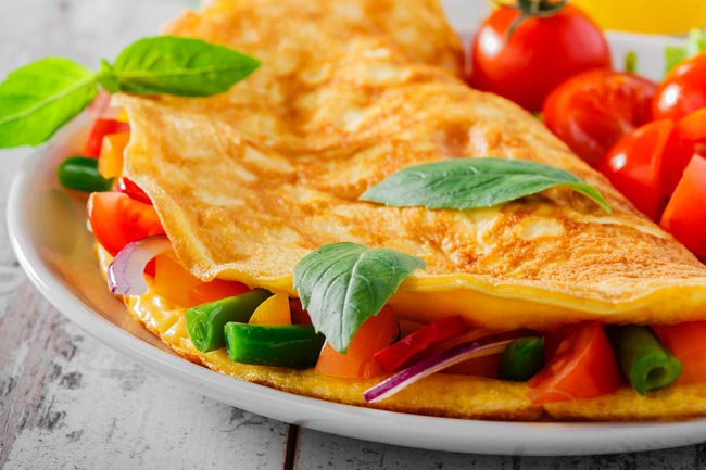segredo para a omelete perfeita