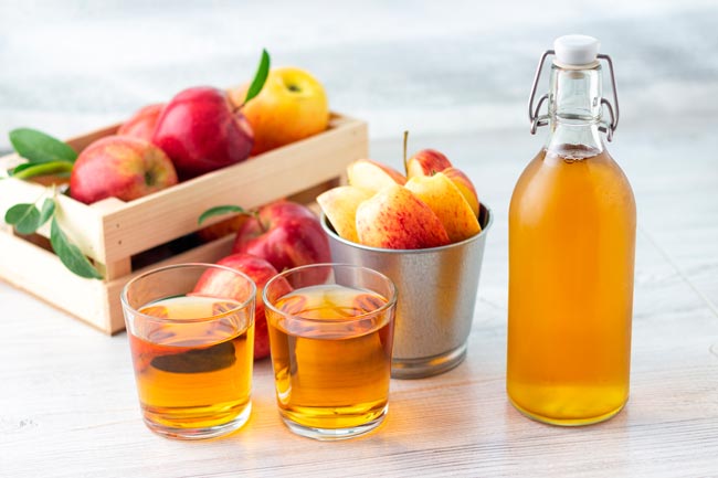 coisas que não deve fazer se beber vinagre de maçã