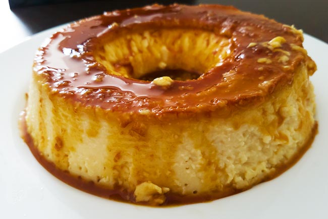 Pudim de pão cremoso