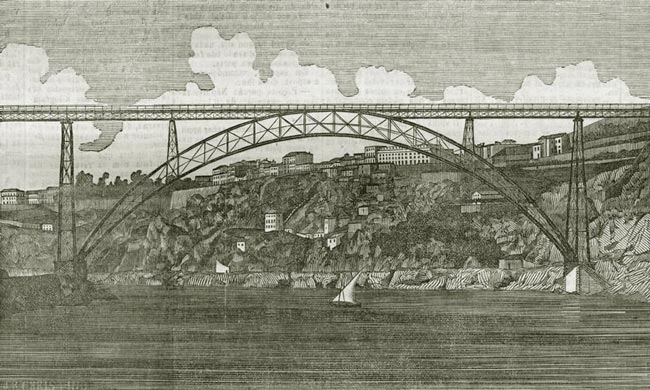 A caricata e insólita inauguração da Ponte D. Maria Pia no Porto Ponte D. Maria Pia