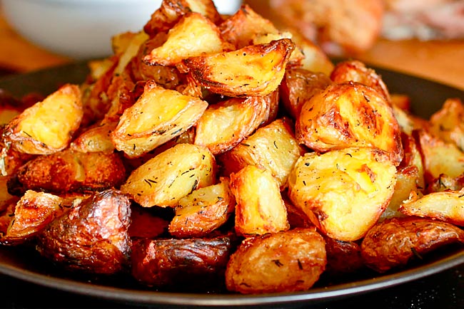 batatas assadas na perfeição