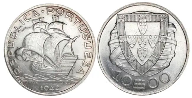 20 moedas portuguesas valiosas e antigas