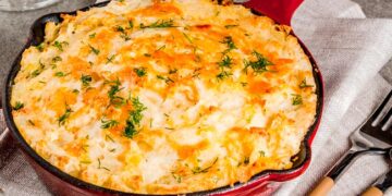 5 receitas de bacalhau gratinado com puré de batata