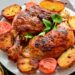 Pernas de frango assadas no forno